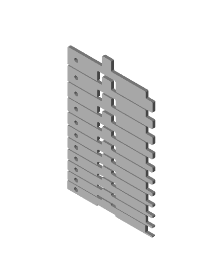 Router Gauge Setup Bars (Metric) and Stand/Wall-Mount 3d model