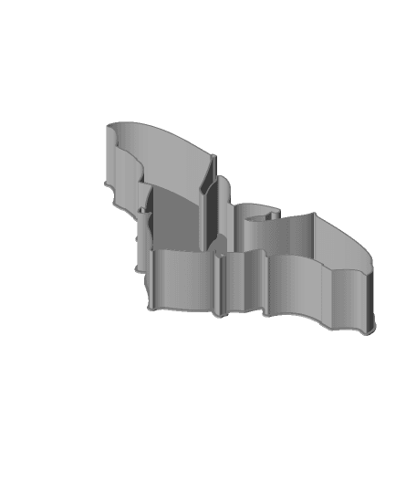 Bat 0051, nestable box (v2) 3d model