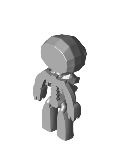 Cute Flexi Skelly 3d model