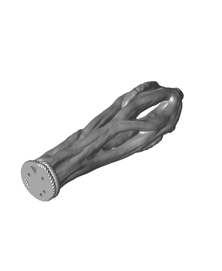 Planar Tuning Fork - Ironwood 3d model