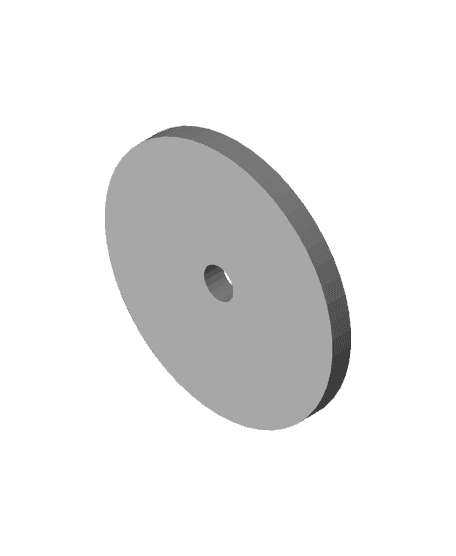 gluable base piece with hole.stl 3d model