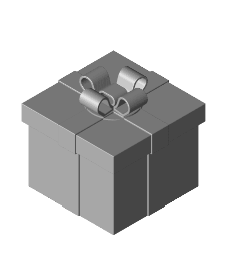 Gift Box #1  Print-In-Place  3d model