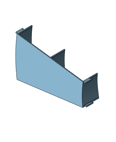 2 Lane 15 Degree Left Curved Custom to OT transition 3d model