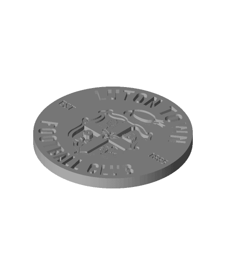 Luton Town FC coaster.stl 3d model