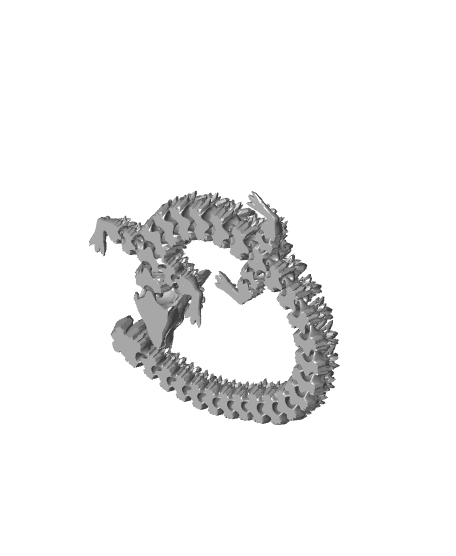  Articulated Crystal Dragon | Flexi Crystal Dragon 3d model