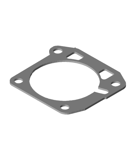 Honda 70mm throttle gasket 3d model