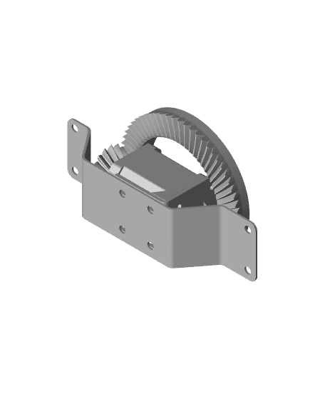 1:4 reduction bevel gear assembly Nema17.stl 3d model