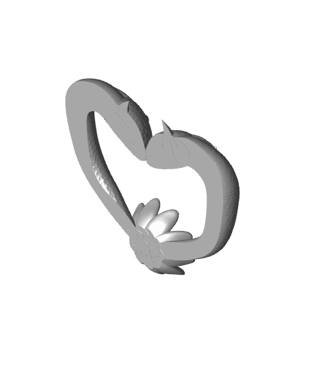 Valentines Dragon Heart 3d model