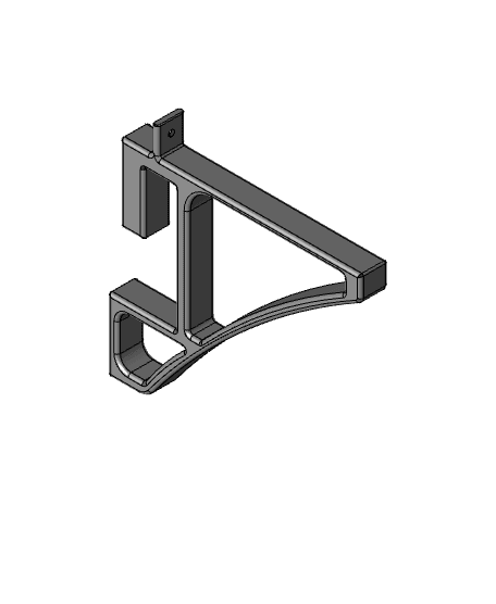 Hanging shelf wall bracket 3d model