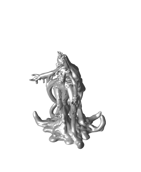 Slime Queen - The Gelatinous Queen - PRESUPPORTED - Illustrated and Stats - 32mm scale			 3d model