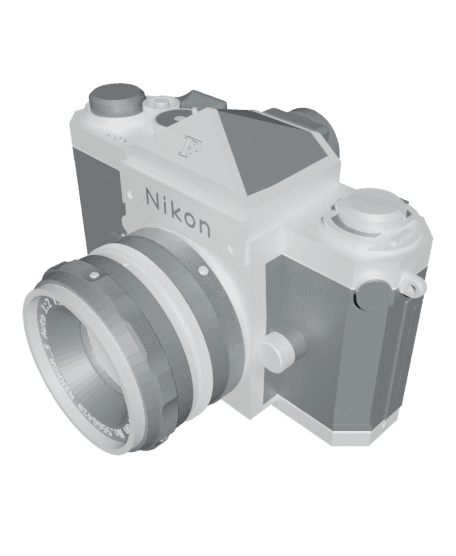 Nikon F Camera 3d model