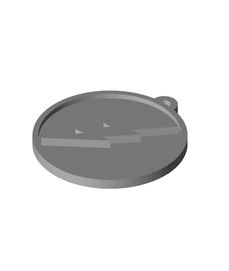 Flash Classic Keychain 3d model