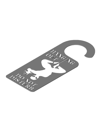 Spiderman do not disturb door hanger 3d model