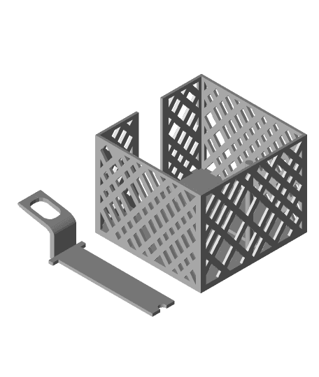 Coaster Holder With Lift 3d model