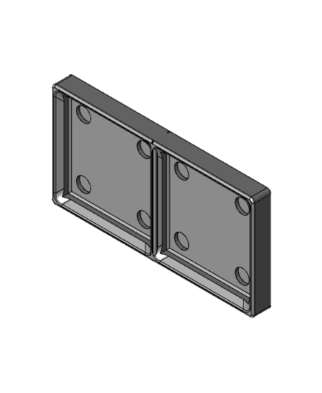 Glue-on 1x2 Angled Gridfinity Baseplates 3d model