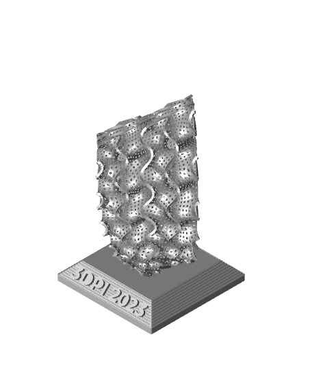 Gyroid Morph Trophy Perforated 3d model