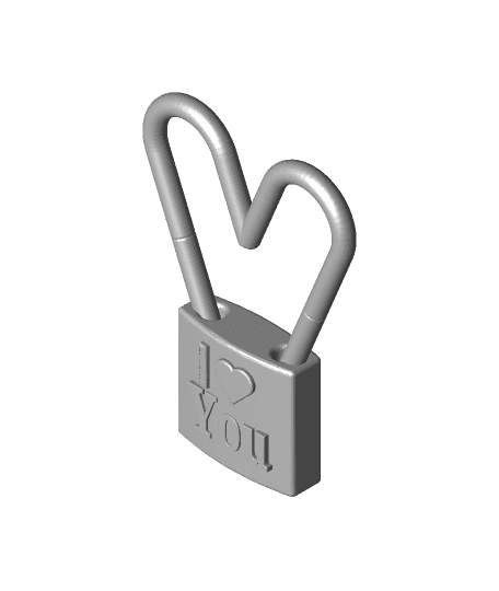 Remix of Blank Love Locks for Remixing 3d model