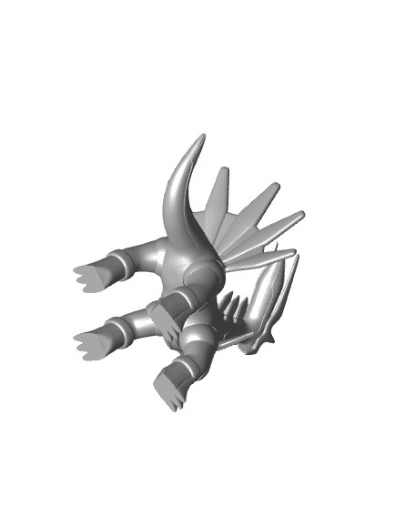 Articulated Dialga (3MF included) 3d model