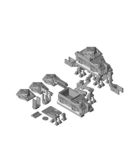 FHW Worker Bots Constructor Builder Tank 3d model