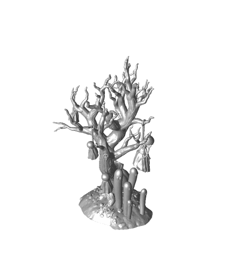 Happy Halloween Tree 3d model