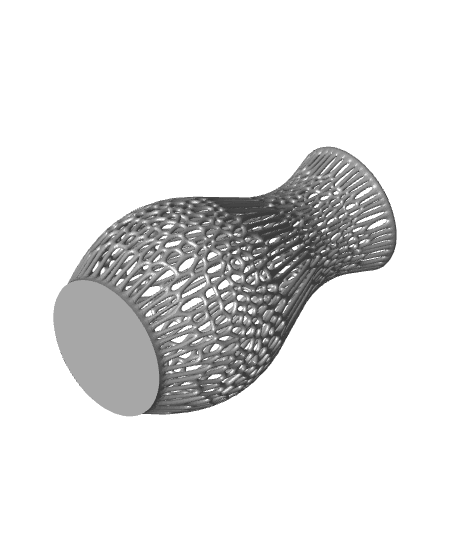 Voronoi Flower Vase 3d model