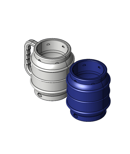 Can Keg! - 12oz Soda Pop Can Coozie with Handle 3d model