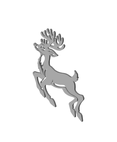 rudolph wall art reindeer wall decor christmas decoration 3d model