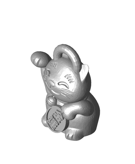 money cat keychain.stl 3d model