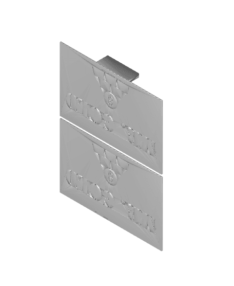 Mr. Gold Multicolor Nameplate Set 3d model