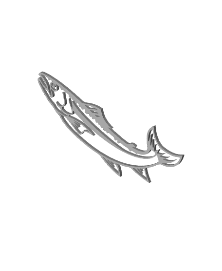 fish wall art fishing wall decor 3d model