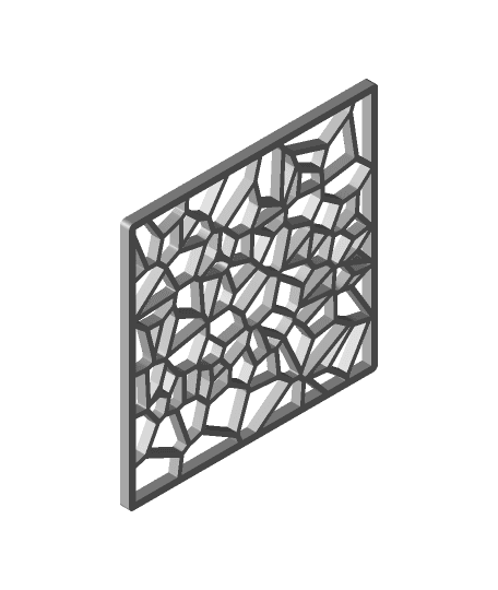 voronoi table decor 5.stl 3d model