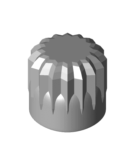 Spiky Grip For Guitar Knob 3d model