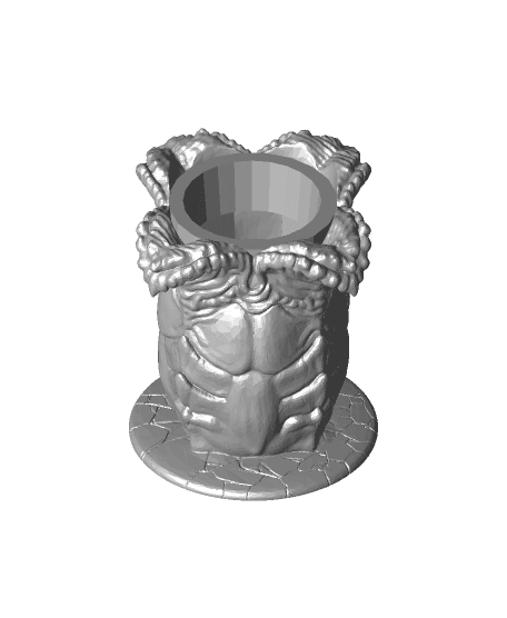 Alien Pod Shot Glass Holder 3d model