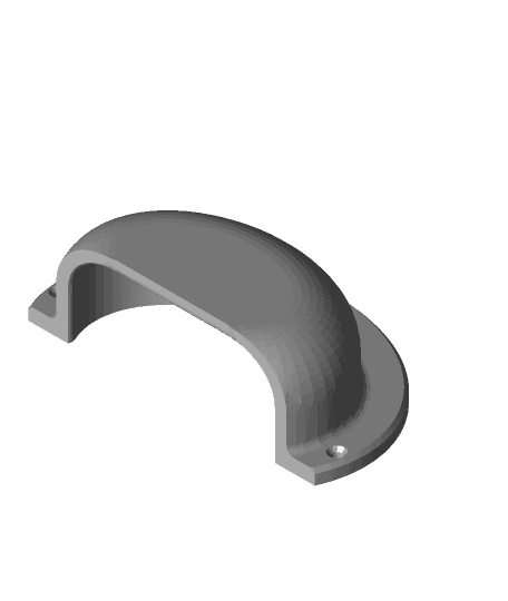 Shell type drawer pull 3d model