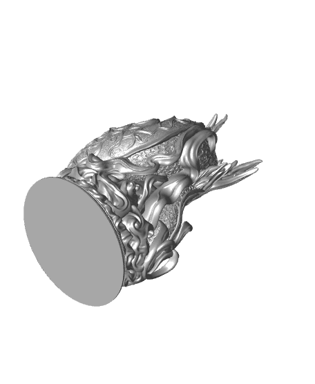 Moon Dragon bust - (Pre-Supported) 3d model