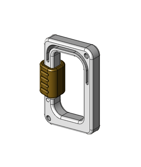 3D Printed Carabiner 3d model