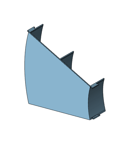 2 Lane 30 Degree Left Curved Custom to OT transition 3d model