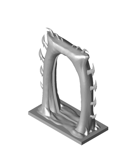 Oblivion Gate LED Lamp 3d model