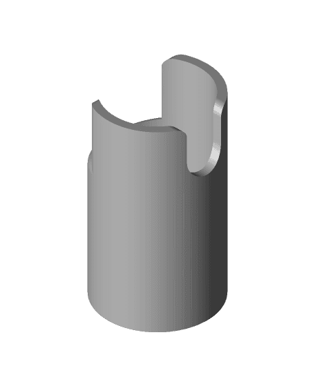 No-turn dummy doorknob adapter 3d model