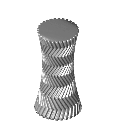 Zigzag Decoration Vase (vase mode) 3d model