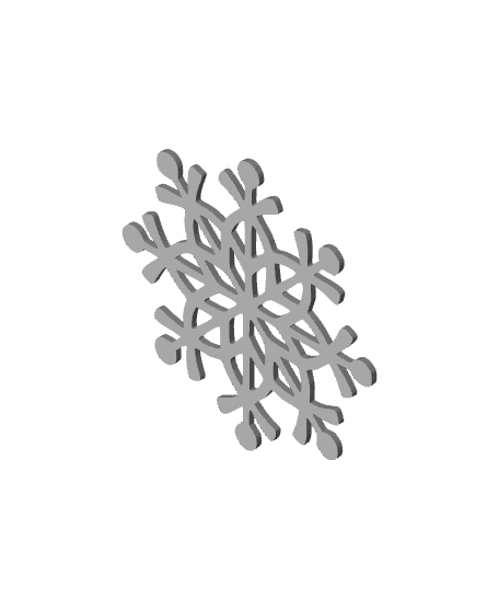 SNOWFLAKE wall art christmas wall decor 2d art 3d model