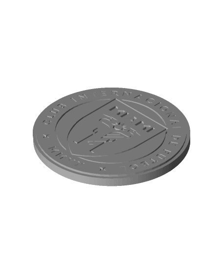 CS Inter Miami coaster or plaque 3d model