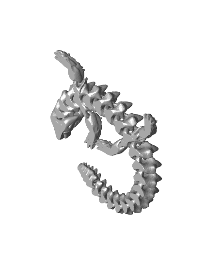 Articulated Dragon - Spike Horned Dragon 3d model