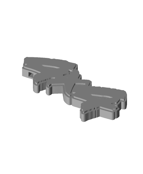 4x4 Rugged Keychain (with outline) 3d model