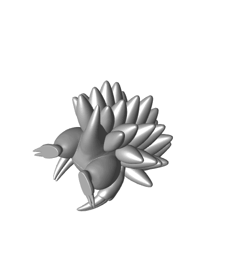 Pokemon Sandslash #28 - Optimized for 3D Printing 3d model