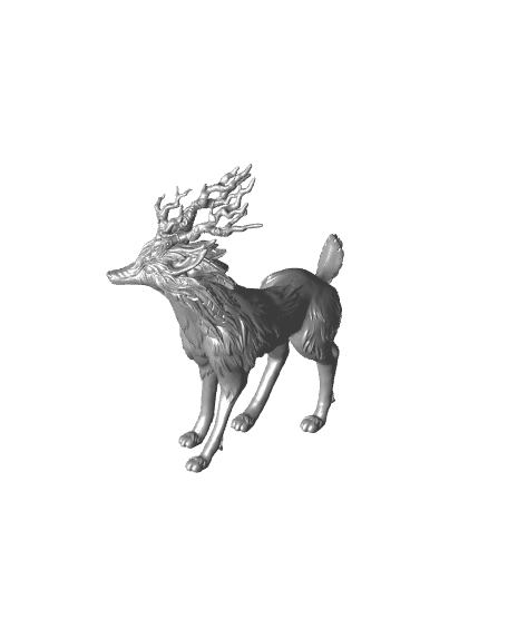 Cervine Fox - Magical Forest Deer 3d model