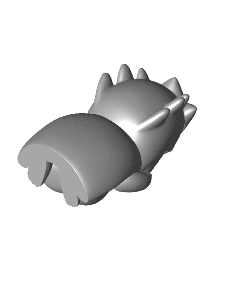 Pikachu cosplay Tyranitar (Easy Print No Supports) 3d model