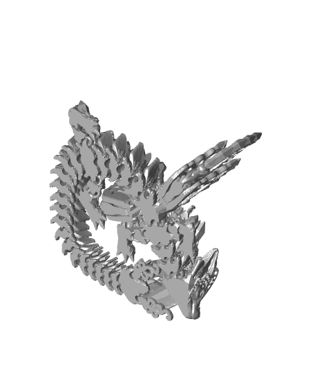 Fae Wolf Dragon 3d model