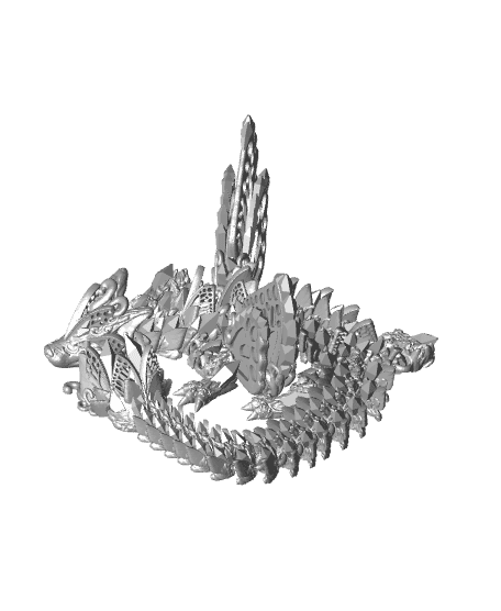 Fae Wolf Dragon 3d model