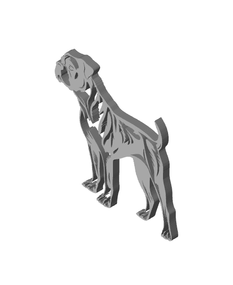 boxer dog wall art boxer wall decor puppy decoration 3d model